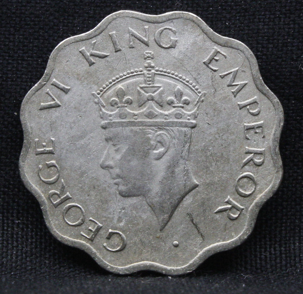 1 Anna 1947 George VI Copper-Nickel coins