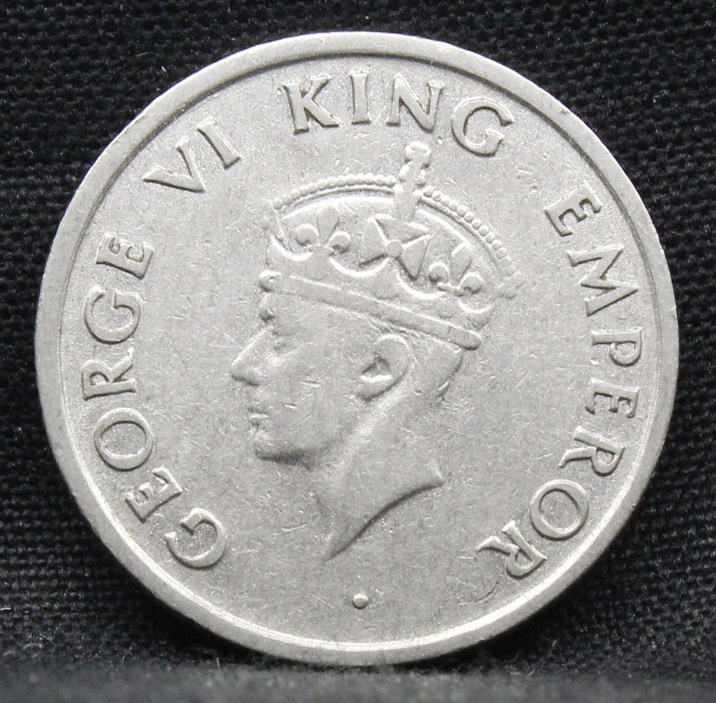 Quarter Rupee 1947 George VI Silver coins