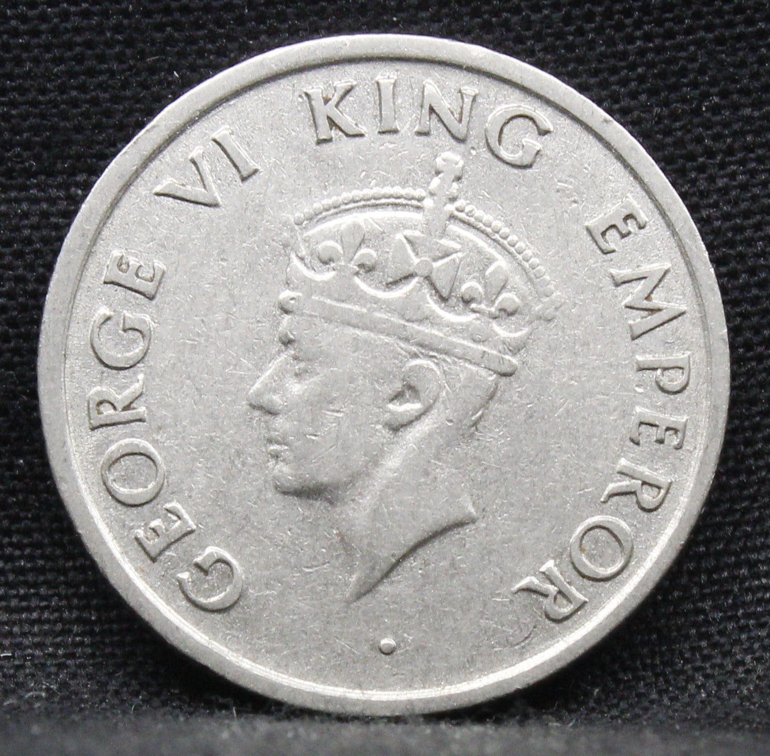 Quarter Rupee 1947 George VI Silver coins