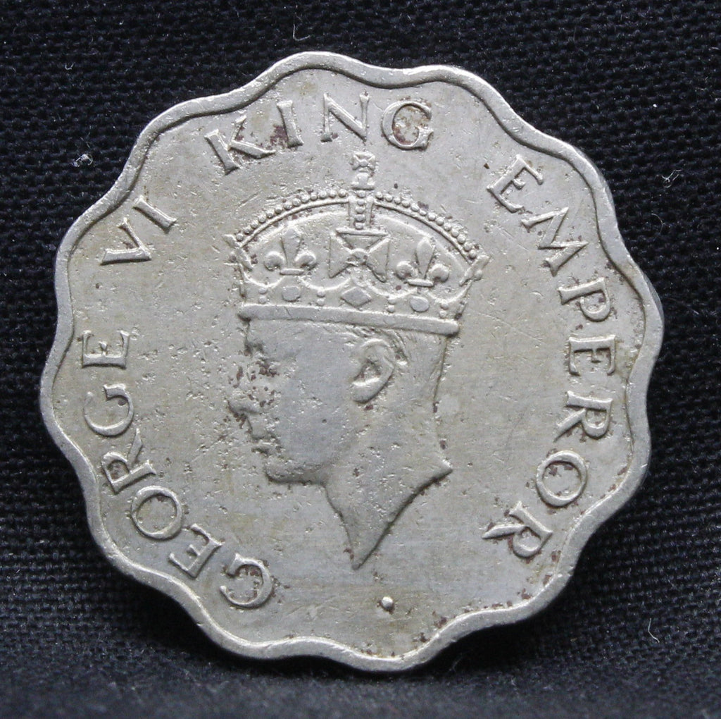 1 Anna 1947 George VI Copper-Nickel coins
