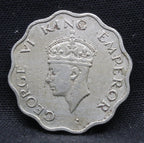 1 Anna 1947 George VI Copper-Nickel coins
