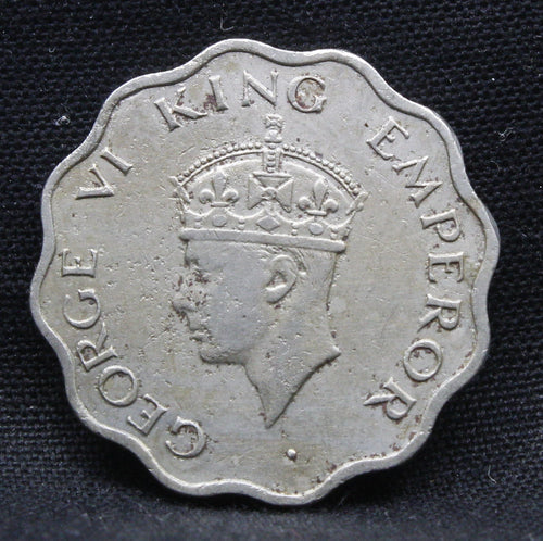 1 Anna 1947 George VI Copper-Nickel coins