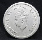 One Rupee 1947 George VI Nickel coins