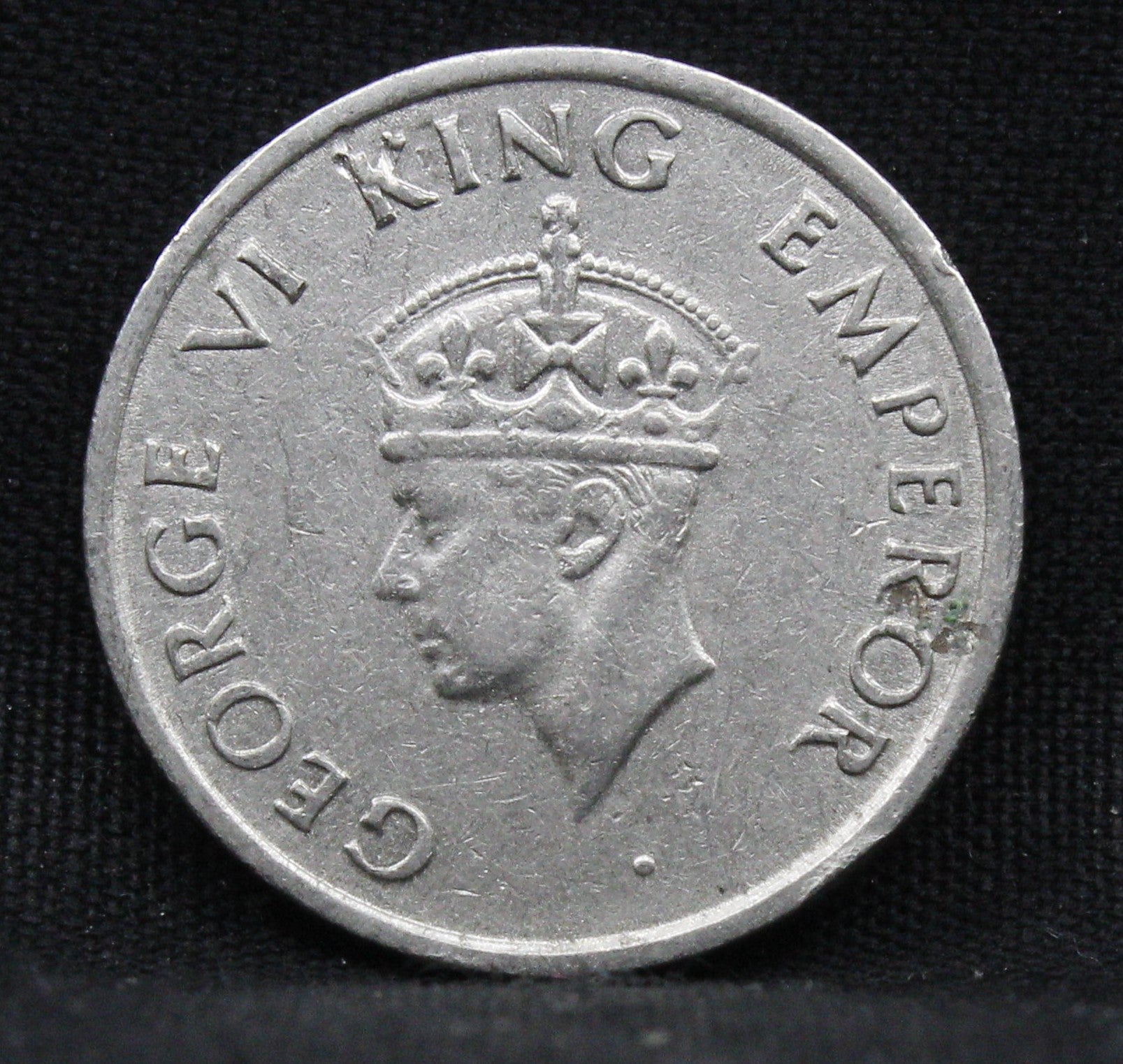 Quarter Rupee 1947 George VI Silver coins