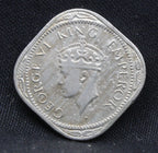 Half Anna 1947 George VI Nickel-Brass coins