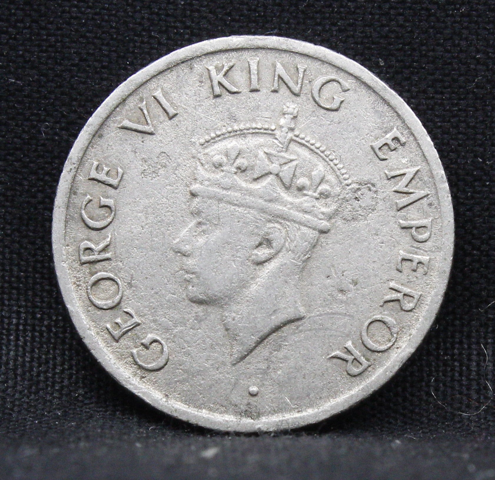 Quarter Rupee 1947 George VI Silver coins