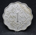 1 Anna 1947 George VI Copper-Nickel coins