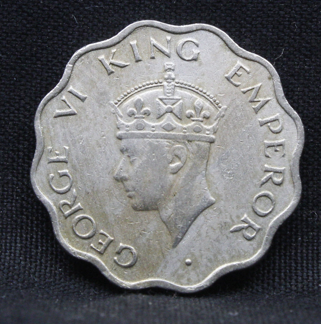 1 Anna 1947 George VI Copper-Nickel coins