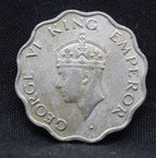 1 Anna 1947 George VI Copper-Nickel coins