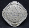 2 Annas 1947 George VI Copper-Nickel coins