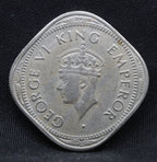 2 Annas 1947 George VI Copper-Nickel coins