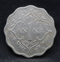 1 Anna 1947 George VI Copper-Nickel coins