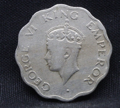 1 Anna 1947 George VI Copper-Nickel coins