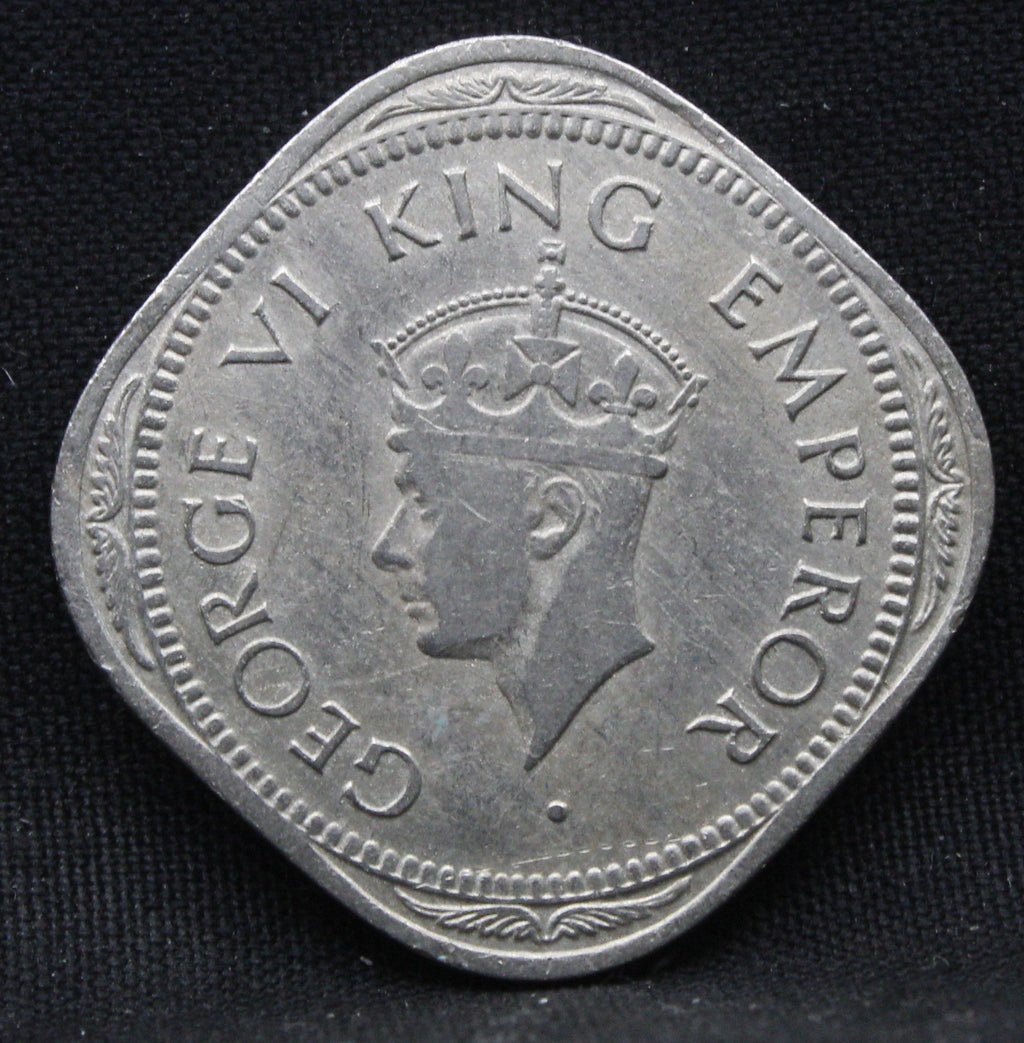 2 Annas 1946 George VI Copper-Nickel coins