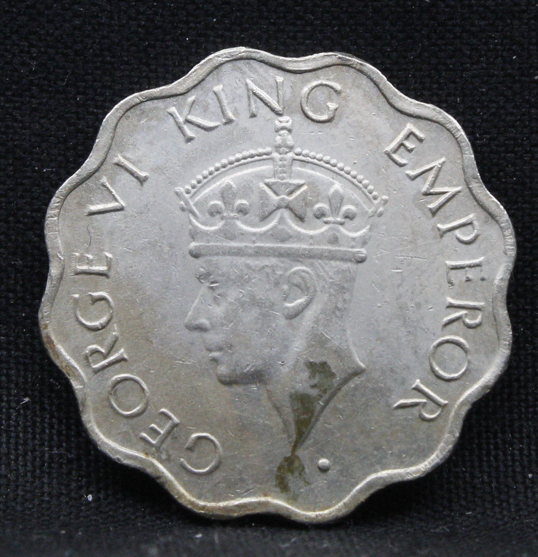 1 Anna 1946 George VI Copper-Nickel coins