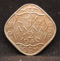 Half Anna 1946 George VI Nickel-Brass coins
