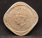 Half Anna 1946 George VI Nickel-Brass coins