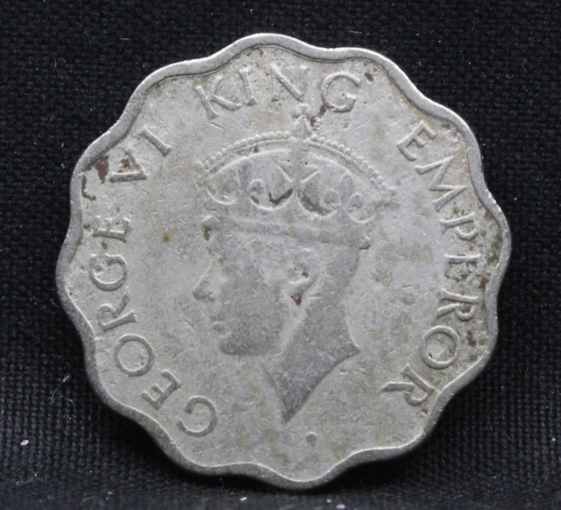 1 Anna 1946 George VI Copper-Nickel coins