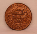 Quarter Anna  East Indian Company Single leaf 1858