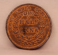 Half Anna East India Company 1835 Bombay Mint