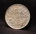 Half Rupee Victoria Queen Continuous Legend East India Company East India