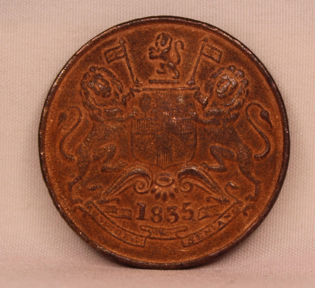 Half Anna East India Company 1835 Bombay Mint