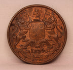 Half Anna 1835 East India Company Bombay Mint