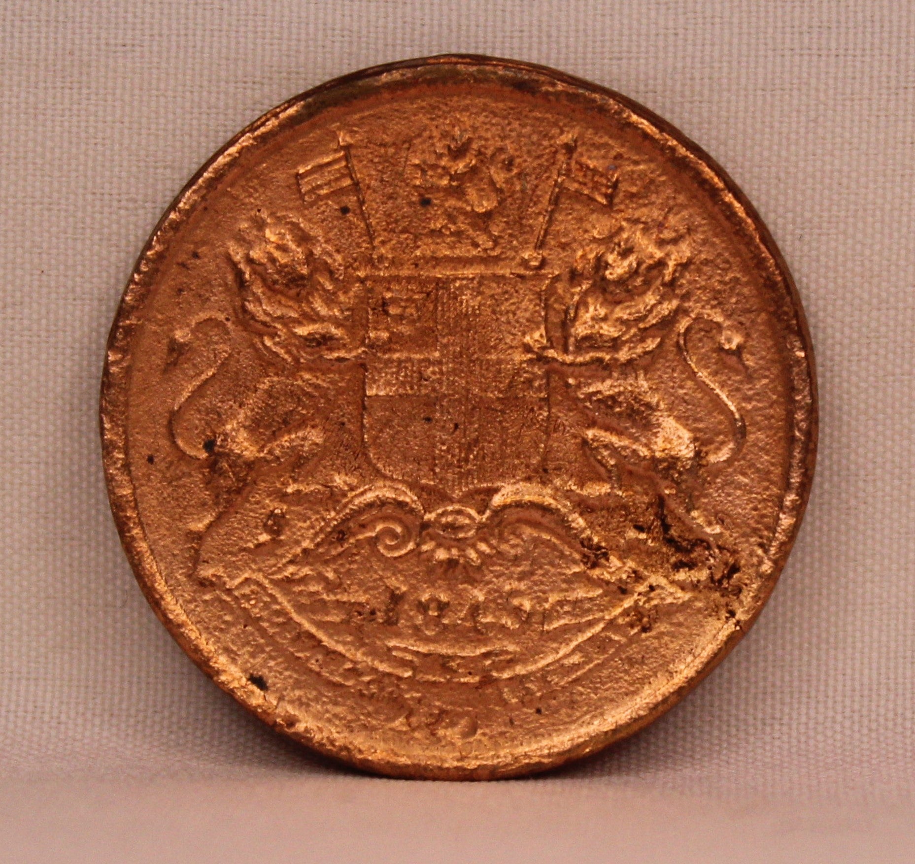 Half Anna 1845 East India Company Bombay Mint