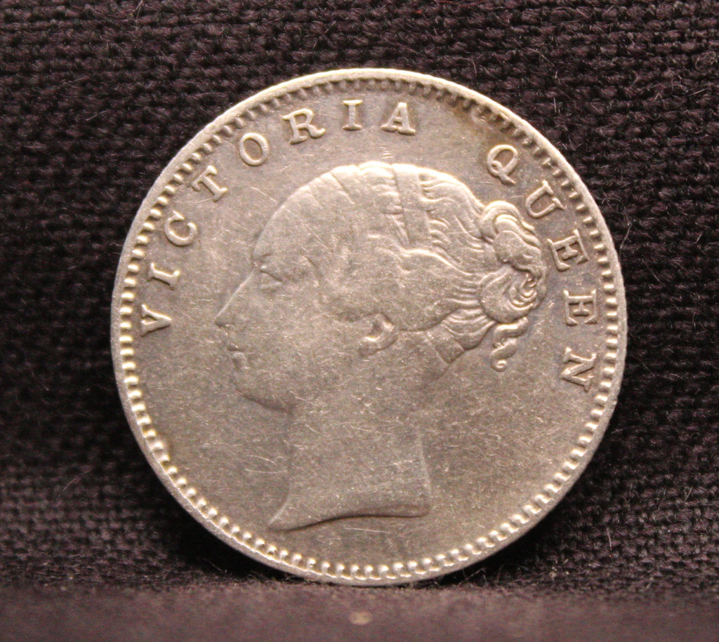 Half Rupee Victoria Queen Continuous Legend East India Company East India