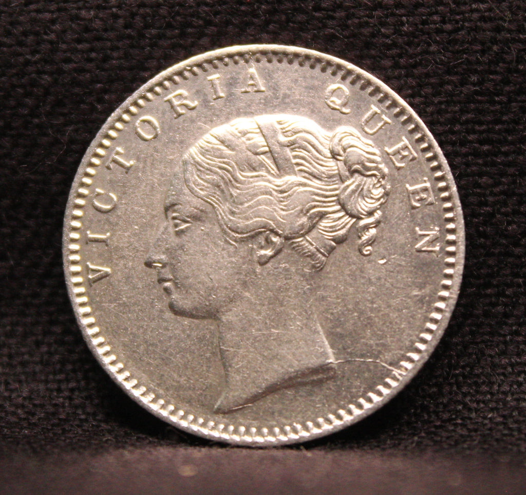Half Rupee Victoria Queen Continuous Legend East India Company East India