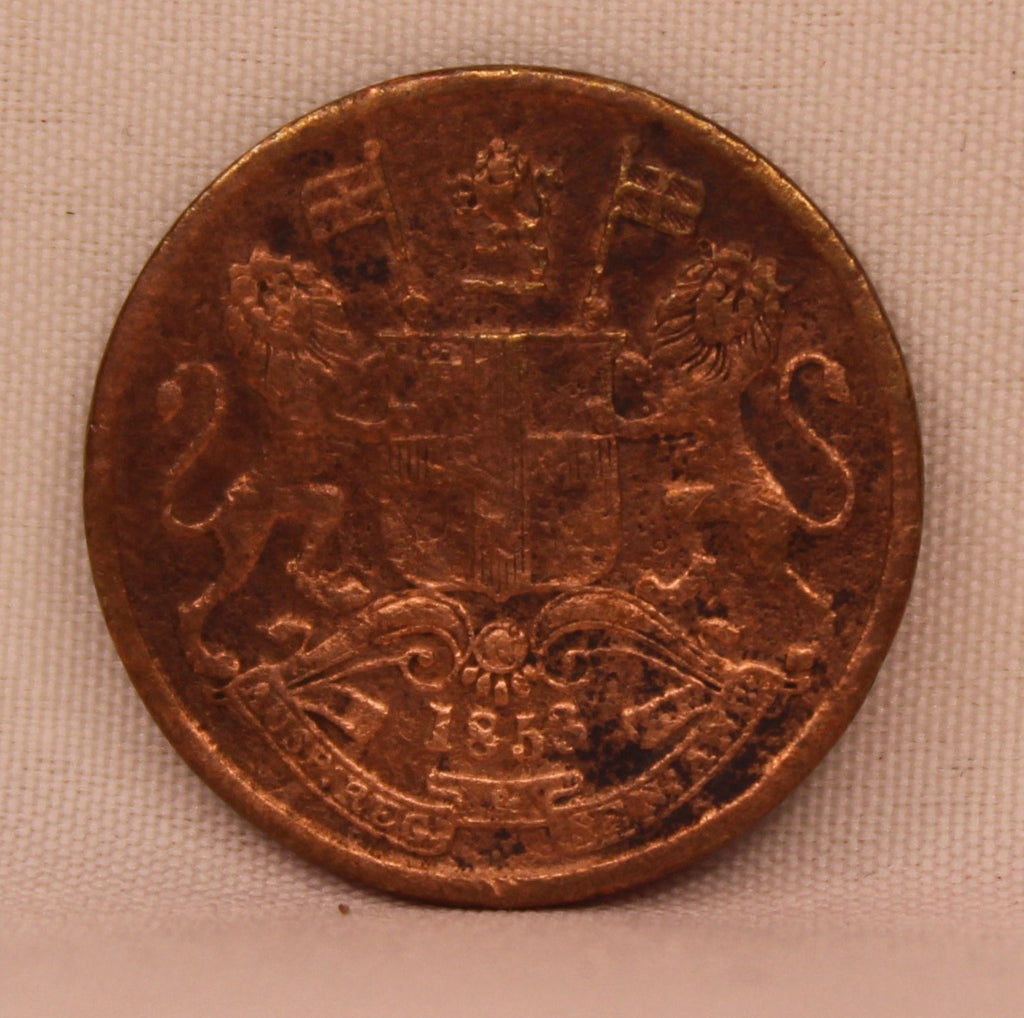 Half Pice  East Indian Company 1848 Calcutta Mint AUNC