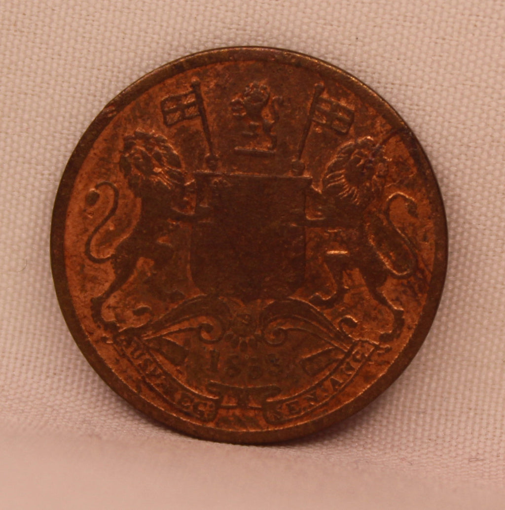Half Pice  East Indian Company 1853 Calcutta Mint AUNC