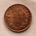 Quarter Anna East Indian Company Single Leaf UNC