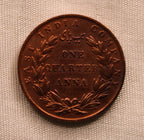 Quarter Anna  East Indian Company 1835 UNC