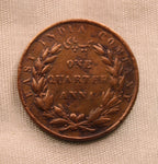 Quarter Anna  East Indian Company 1835 AUNC