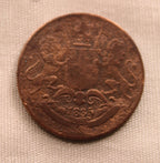 Quarter Anna  East Indian Company 1835 XF