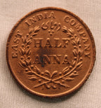 Half Anna East India Company  1835