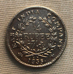 Quarter Rupee East India Company 1835 AUNC