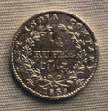Quarter Rupee East India Company 1835 AUNC