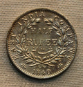 Quarter Rupee Victoria Queen Continues Legend 1840