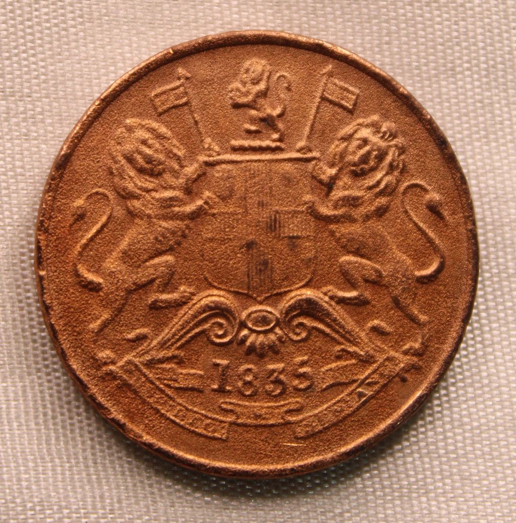 Half  Anna East India Company Bombay AUNC