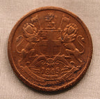 Half Anna East India Company 1835