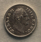Quarter Rupee East India Company 1835 AUNC
