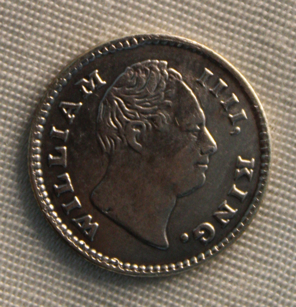 Quarter Rupee East India Company 1835 AUNC