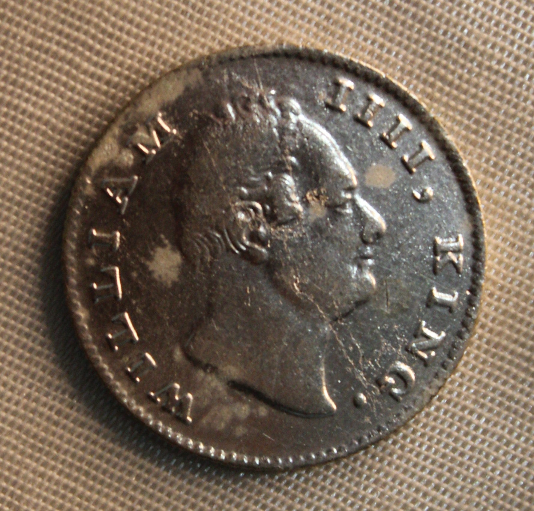 Half Rupee East India Company 1835 AUNC