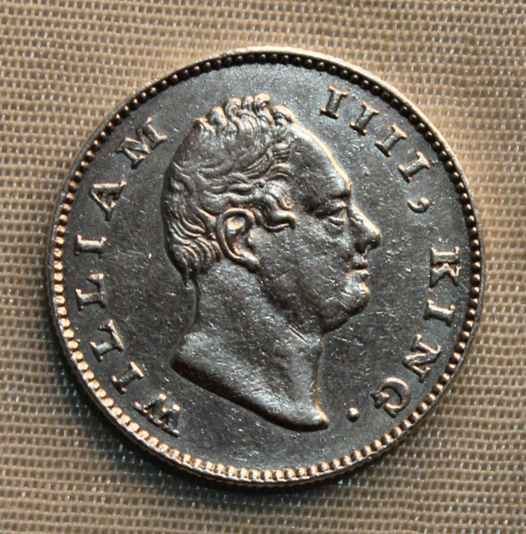 Half Rupee East India Company 1835 AUNC