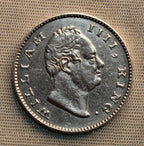 Half Rupee East India Company 1835 AUNC
