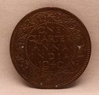 Quarter Anna King George VI 1940 Calcutta Mint