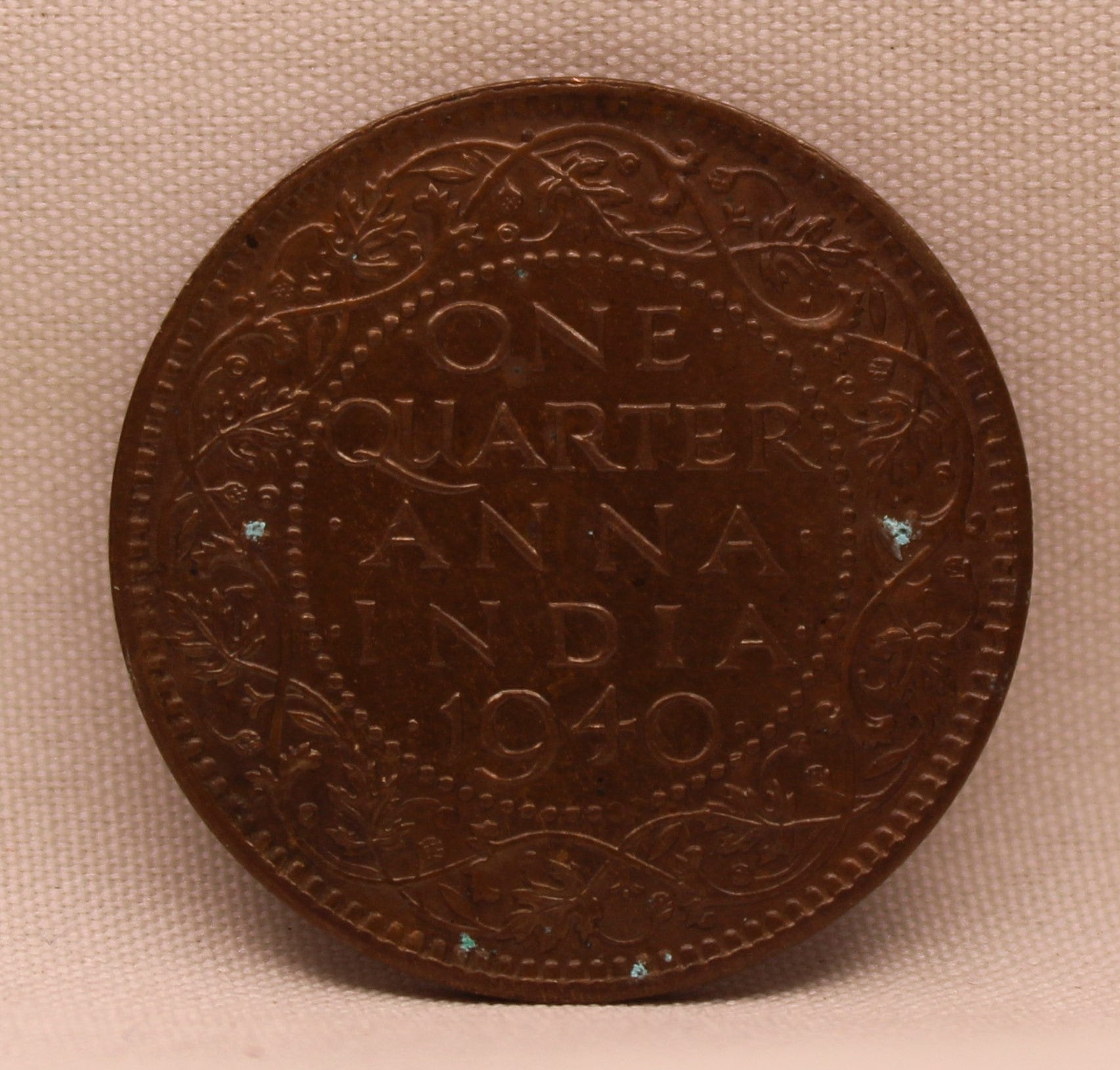 Quarter Anna King George VI 1940 Calcutta Mint