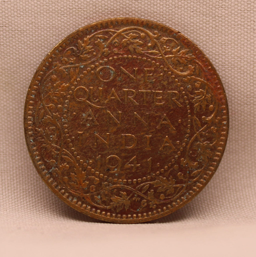 Quarter Anna King George VI 1941 Calcutta Mint